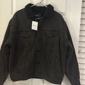 Forever 21 Denim Shearling Jacket